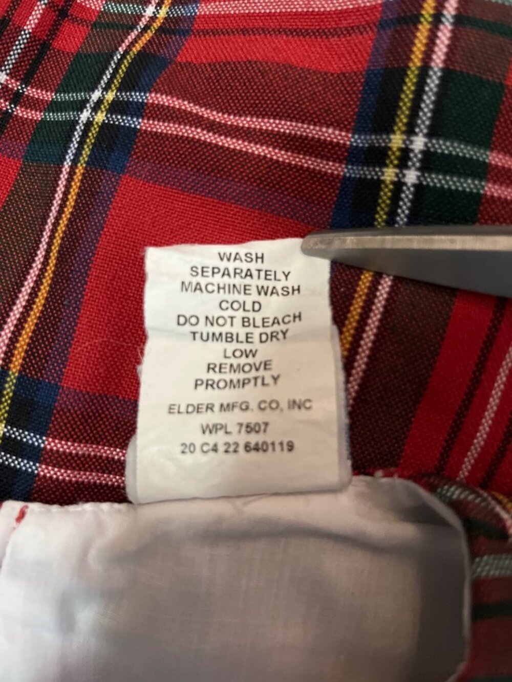 Vicki Marsha Girls 5 Red Tartan Plaid Holiday Christmas Dress Pleated Used - Picture 10 of 10